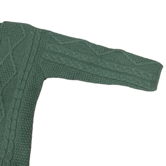 Connemara Cable Knit Pure New Merino Wool Cardigan Sweater Ireland - Picture 5 of 7